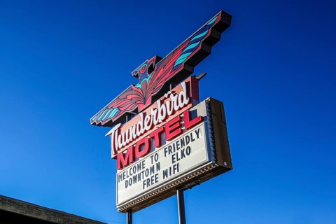 Thunderbird Motel Elko, Nevada, USA, North America