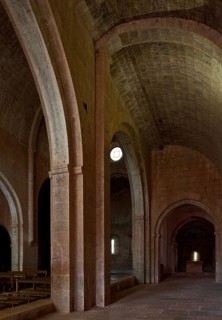 Cistercian monastery founded in 1146, church, view from the south aisle to the north-east, St.,