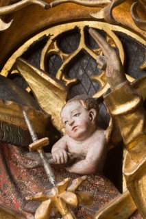 Altar of the Virgin Mary (rosary altar) from the Heilig-Geist-Hospital, Lübeck or Hildesheim around