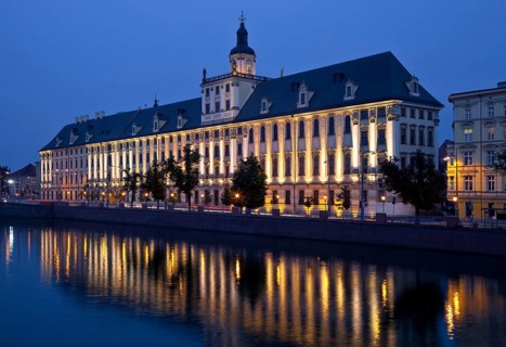 Wroclaw Breslau, main university building built in 1728-41