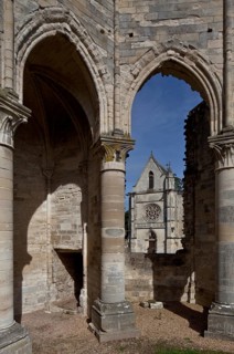 Fontaine-Chaalis, Royal Abbey of Chaalis, North Conche View to the east to the Chapelle Ste-Marie