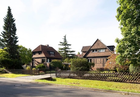 North-east side, built ca. 1933-1935, architect: Friedrich Kühnen, gabled crippled hipped roof and
