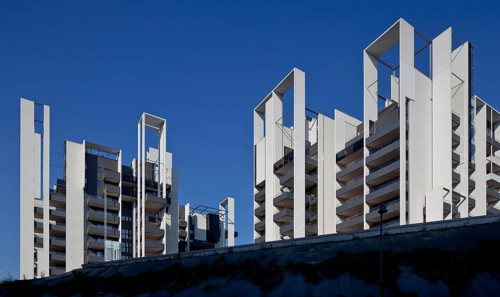 Residential estate on Via Traiano, built in 2009-2014 by Guido Canali