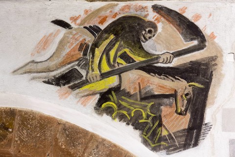 Frescoes by Peter Hecker, Apocalyptic Horseman, St., Saint, Saint