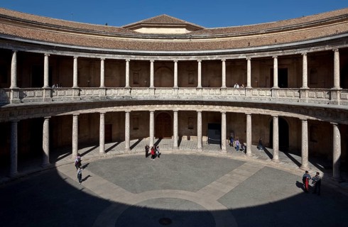 Palace of Charles V, begun in 1526, inner courtyard