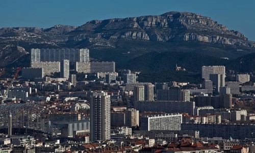 Marseille, view from the Basilique Notre-Dame-de-la-Garde to the southeast