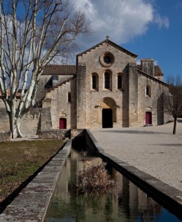 Cistercian monastery founded in 1144, church built 1175-1220, view from west, St., Sankt, Saint