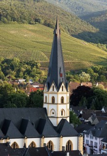 View from the north from the vineyards of Norden, St., Sankt, Saint