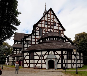 Protestant Church of Peace, view from east, built 1656-57, largest half-timbered church in Europe