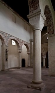 Bursfelde/Weser monastery church. Nave Bl v d south arcade row to W gallery, St., Sankt, Saint