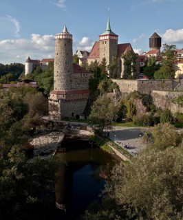 From the left: Burgwasserturm, Alte Wasserkunst, Michaeliskirche above the Spree, St., Sankt, Saint