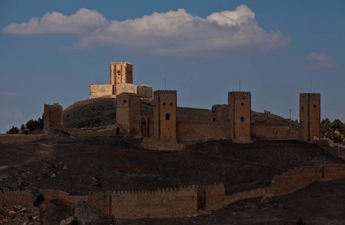 Spain Molina de Aragón Castle, partial view from the south