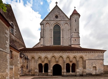 Pontigny Abbey Church View from west with porch built 1145-1206 View from west with porch, St.,
