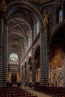 Siena, Duomo Santa Maria, interior, view to the west