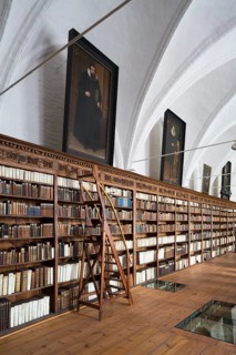 Scharbausaal, dormitory of the Franciscan monks, remodelled in 1618 - 1619 and furnished with