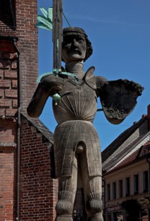 General view en face in front of the arcade wing of the town hall, built in 1525, copy 1974 with