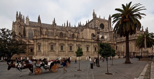 Seville, Cathedral. View from south-south-west Seville, Cathedral Seville, Cathedral, St., Saint,