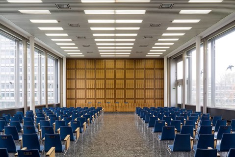 Allianzbauten am Tulpenfeld, built 1964-1969 by Hanns Dustmann, Press Centre of the German