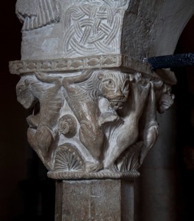 Italy Milan Milan Church of San Ambrogio 12th century Marble pulpit composed of Romanesque spolia