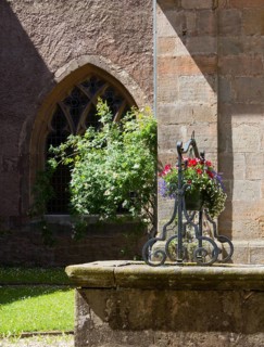 Cloister, Fountain, St., Saint, Saint