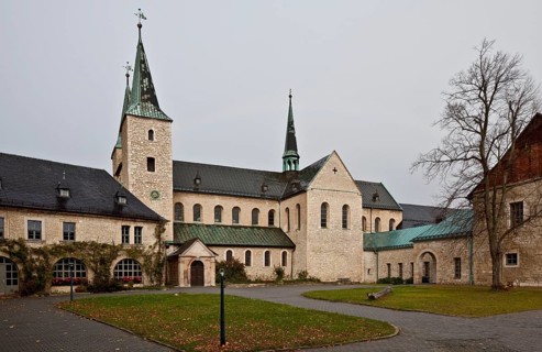 Monastery church from south-west, St., Sankt, Saint