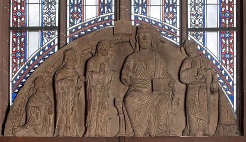 Worms, St Peter's Cathedral, Romanesque tympanum in the south aisle