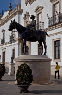 Seville, equestrian statue. Doña María de las Mercedes Christina Genara Isabel Luísa Carolina