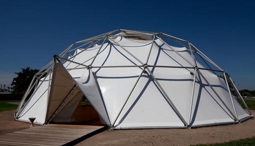 Richard Buckminster Fuller 1978, erected in Weil am Rhein 2000 Oblique view
