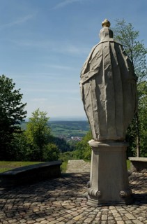 Wildflecken. Maria Ehrenberg. Stairway to the pilgrimage church from 1736. 254 steps and three