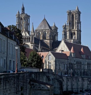 View from north-east, bottom right Bishop's Palace, St., Sankt, Saint