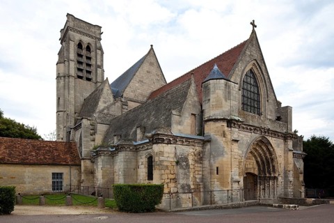 View from north-west, start of construction in the 12th century, St., Sankt, Saint