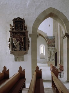 Schweinfurt, St. Johannis, on the left the tomb of Wolff von Steinau around 1585, on the right the