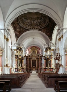 Interior view of the parish church. View of the choir. Construction period 1686 - 1718, St., Sankt,
