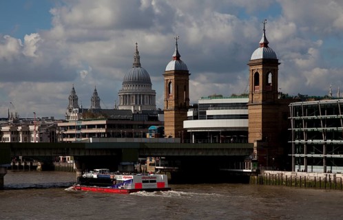 Corner towers from the south-east, behind St Paul's Cathedral, St, Saint, Saint
