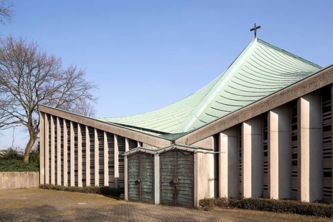 Church built in 1968 by Josef Lehmbrock, west side