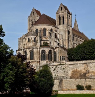 Saint-Leu-d'Esserent, Abbatiale St-Nicolas, view from north-east, St., Sankt, Saint