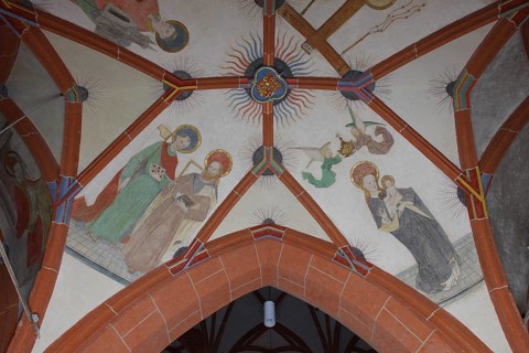 South aisle, frescoes in the 4th bay Church of St., Church of St., St., St., Saint