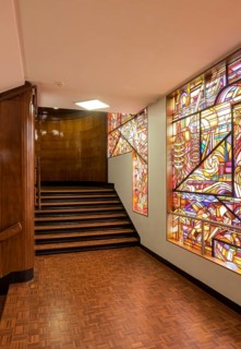 Built in 1926 by Piet Kramer, staircase with windows by Pieter A. H. Hofman