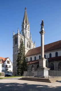 Constance, Minster, view from south-east with Marian column