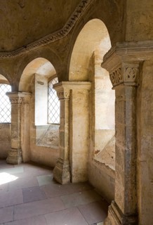 Interior of the apse in the church of the medieval Simeonstift, 11th century, St., Sankt, Saint
