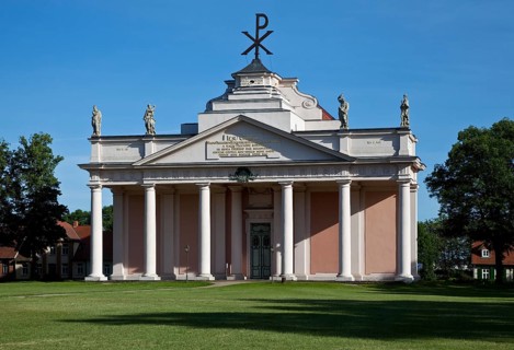 View from the north, built in 1765-70 by Johann Joachim bush, sculptural decoration by Johannes