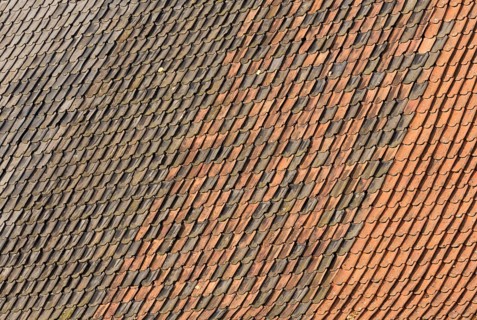 Roof tiles on the barn