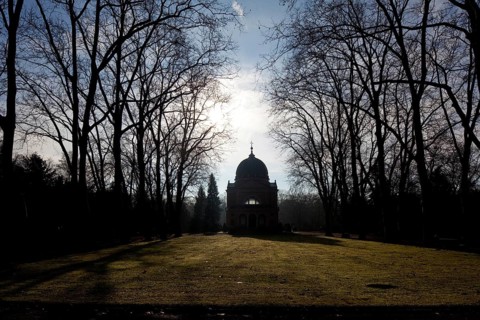 View of the chapel completed in 1887, St., Sankt, Saint