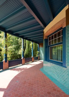 Built in 1902/1903 by Henry van de Velde and extended in 1911. Veranda