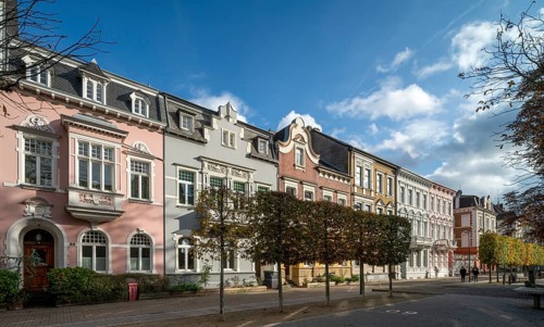 Krefeld, Wilhelminian style facades on Corneliusstrasse