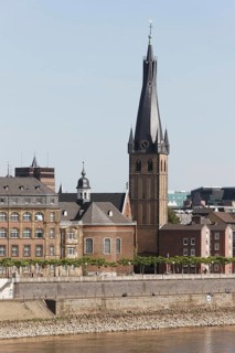 View from north-west over the Rhine, St., Sankt, Saint