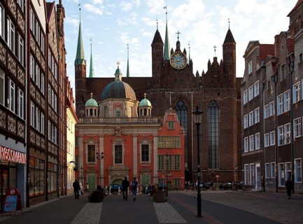 View from the north from the street Erster Damm, built in 1681 by Tylman van Gameren and Andreas