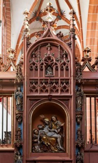 Chapel of Grace in the north-west corner of the church, altar with images of grace, St., Sankt,