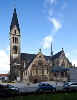 Halberstadt, cathedral with new ridge turret