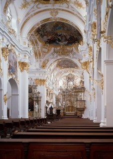 Interior view, Abbey of Our Lady, view to the choir, St., Sankt, Saint